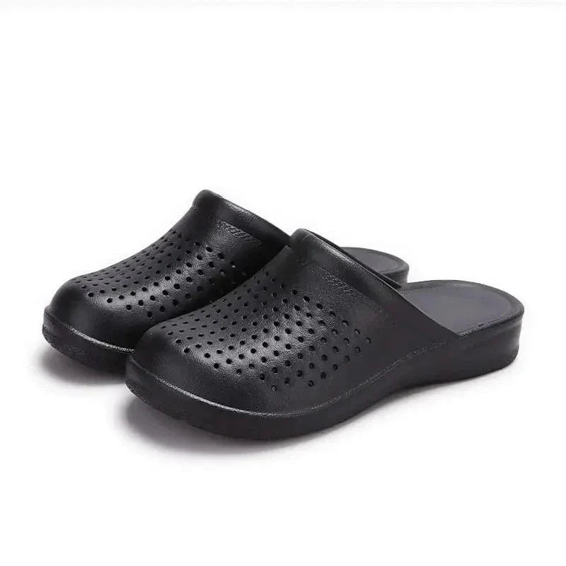 Chaussons Orthopédiques à Semelles Compensées pour le Travail - Blanc / 36