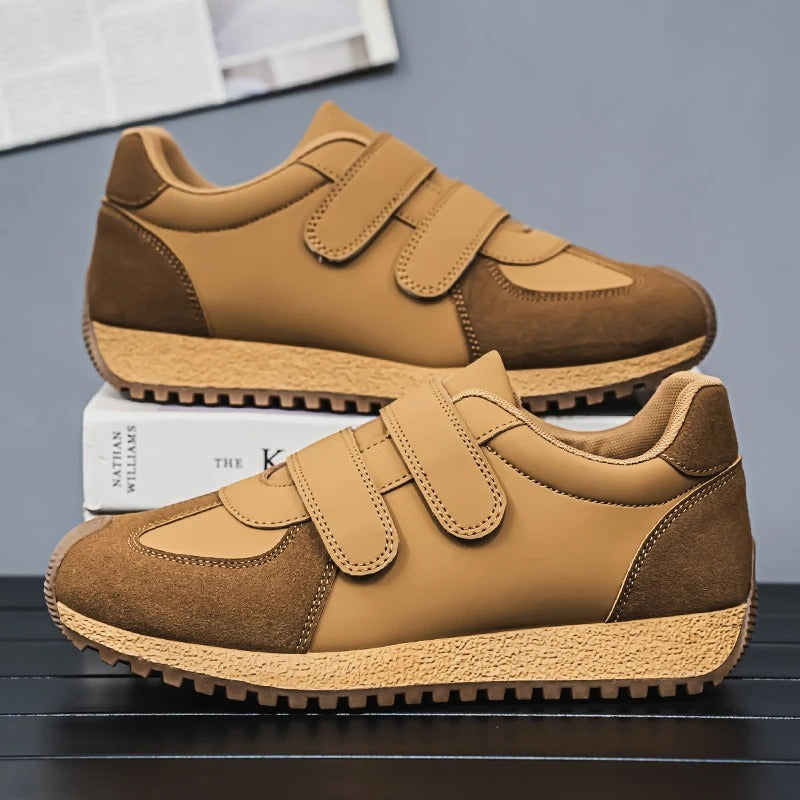 Chaussures à scratch pour personnes âgées - 39 / Chocolate