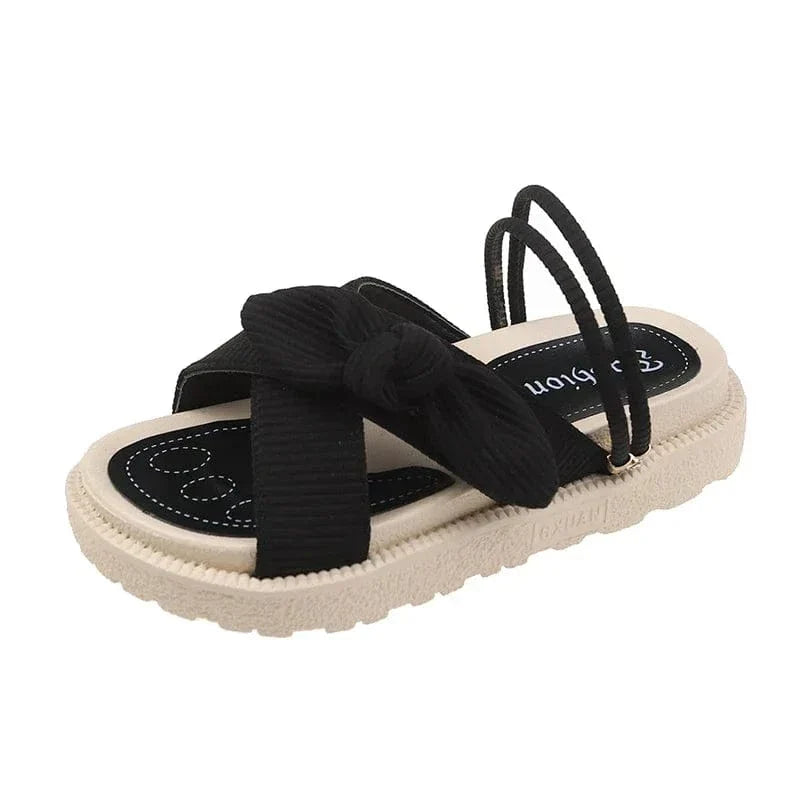 Claquette Orthopédique Femme avec Nœud Papillon