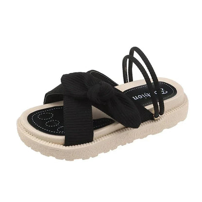 Claquette Orthopédique Femme avec Nœud Papillon