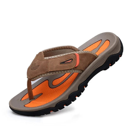 Claquettes Orthopédiques de Plage pour Hommes - Marron / 45