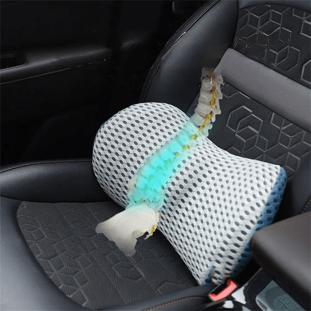 Coussin Orthopédique de Soutient Lombaire - Bleu / 32cm x 24cm x13cm