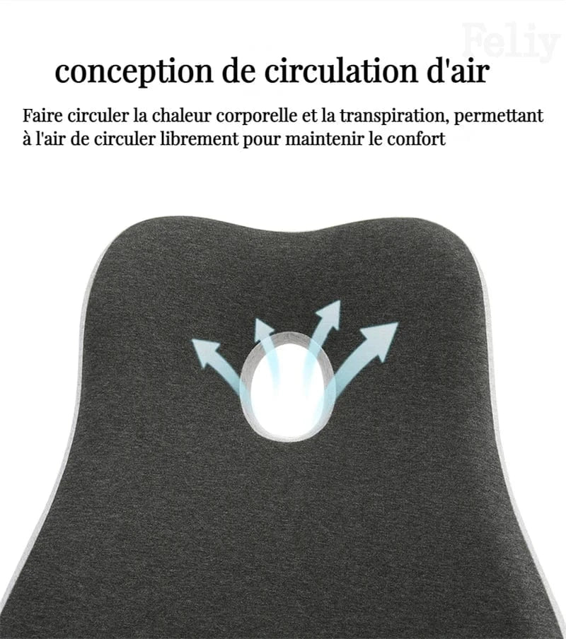 Coussin Orthopédique Dos en Mousse à Mémoire de Forme et Respirant – vue produit 3