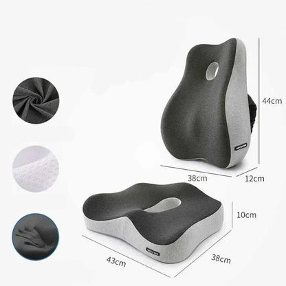 Coussin Orthopédique Dos et Assise en Mousse de Charbon de Bambou - Image 2