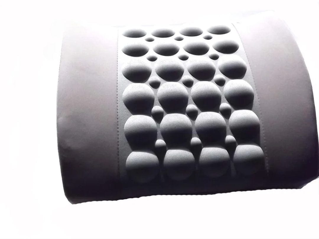 Coussin Orthopédique Lombaire à Vibrations pour Voiture - Gris