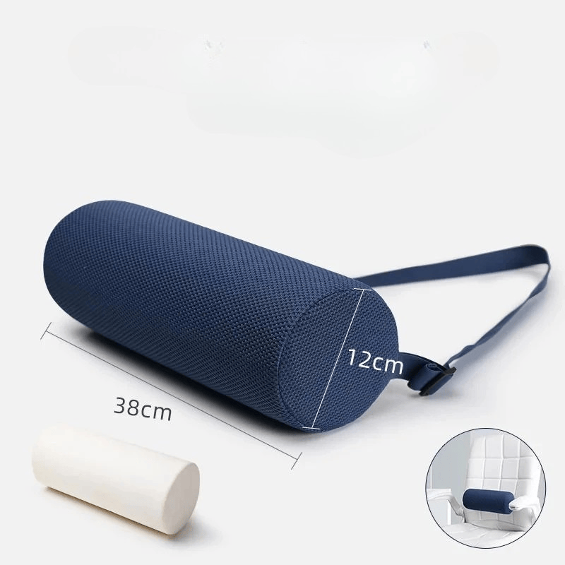 Coussin Orthopédique Lombaire Avec Sangle Élastique - Gris