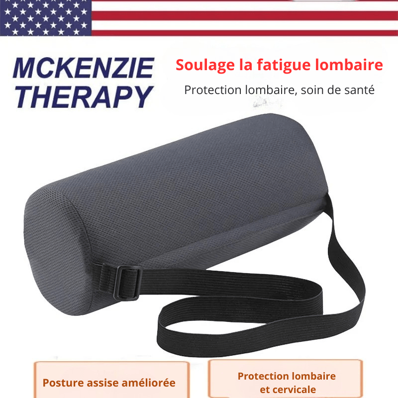 Coussin Orthopédique Lombaire Avec Sangle Élastique - Bleu