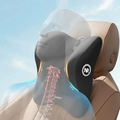 Coussin Orthopédique Lombaire Deux Pièces Pour Voiture - Marron