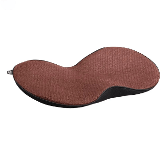 Coussin Orthopédique Lombaire Ergonomique pour Voiture – vue de dessus avec texture douce et design ergonomique en couleur brun