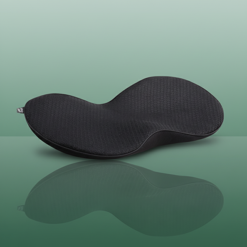 Coussin Orthopédique Lombaire Ergonomique pour Voiture - Noir / 44 x 26.7 x 8.9cm