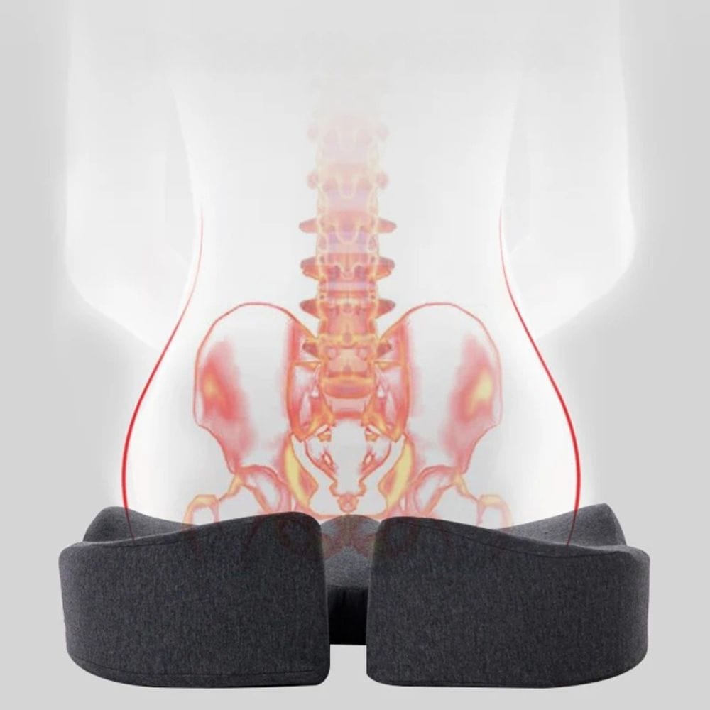 Coussin Orthopédique Lombaire Incurvé Pour Voiture À Mémoire De Forme - Image 2