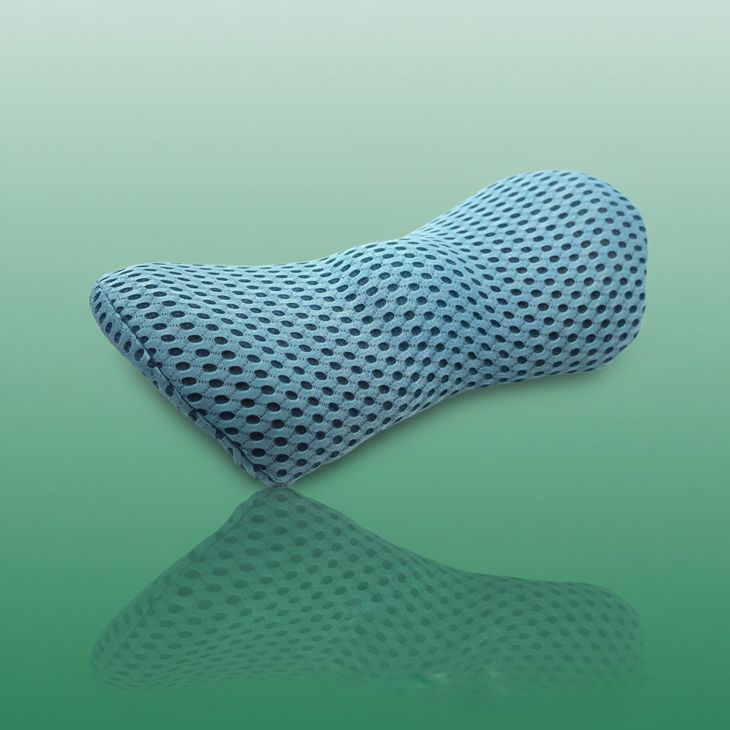 Coussin Orthopédique Lombaire Respirant à Mémoire de Forme. - Bleu