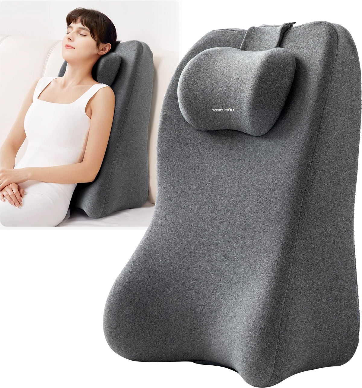 Coussin Orthopédique pour Dormir sur le Ventre. - Noir