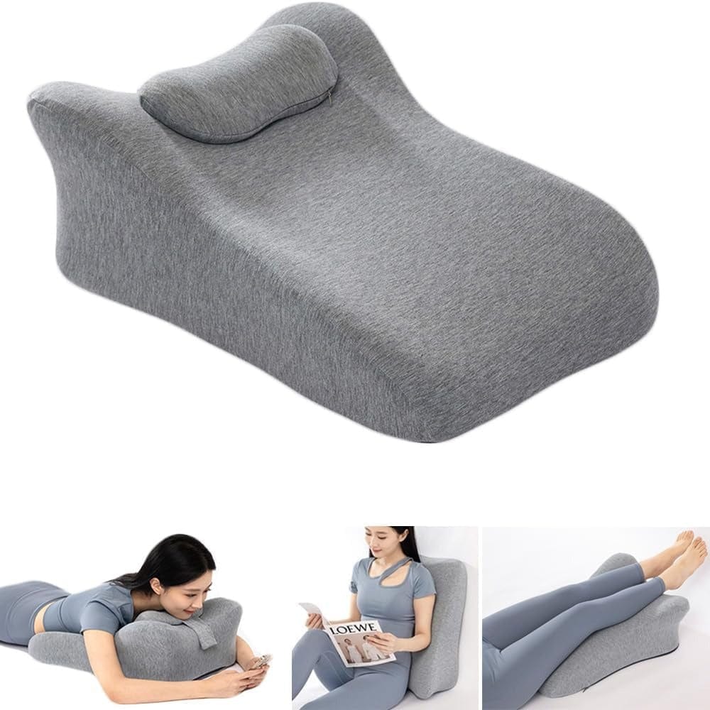 Coussin Orthopédique pour Dormir sur le Ventre. - Gris