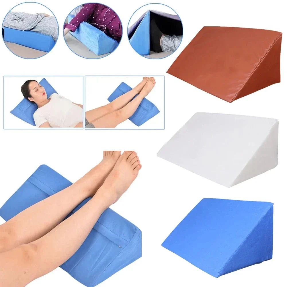 Coussin Orthopédique Triangulaire Pratique et Durable - Blanc / 40x20x20cm