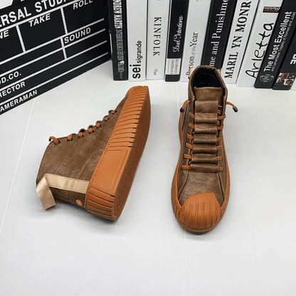 Chaussure haute en cuir Confort Orthopédique