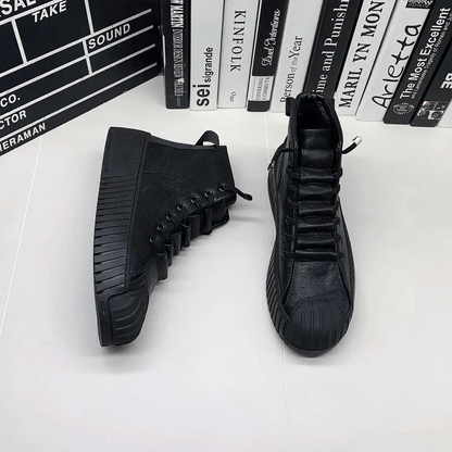 Chaussure haute en cuir Confort Orthopédique