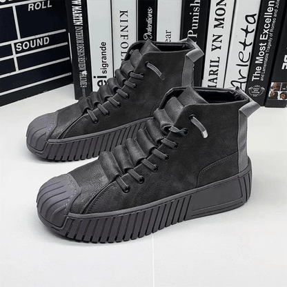 Chaussure haute en cuir Confort Orthopédique