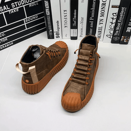 Chaussure haute en cuir Confort Orthopédique