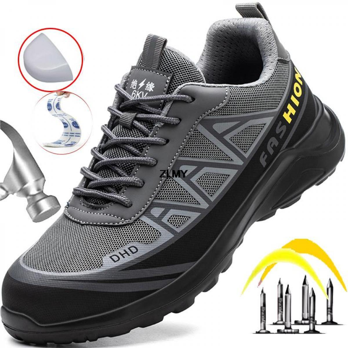 Chaussures de sécurité Anti-écrasement et Anti-perforation pour hommes - Gore-bex Confort Orthopédique