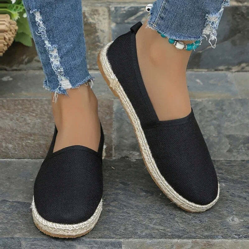 Espadrille femme plate pour la marche - 37 / Silver