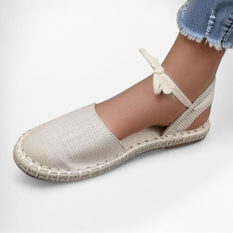 Espadrille femme lacet cheville - 36 / Silver