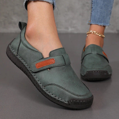 Mocassins orthopédiques d’été femme en cuir - SteelBlue / 37