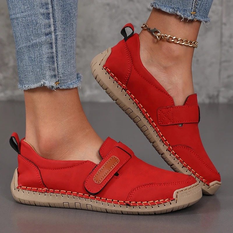 Mocassins orthopédiques d’été femme en cuir - SteelBlue / 38