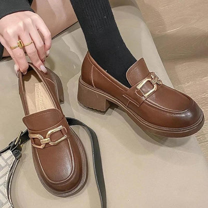 PAULINE - Mocassins à mors en cuir fendu Confort Orthopédique