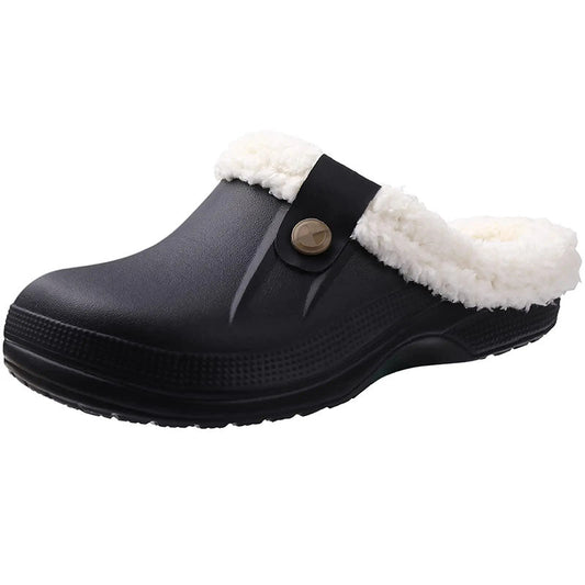 pantoufles d'hiver pour hommes - 36 / Black