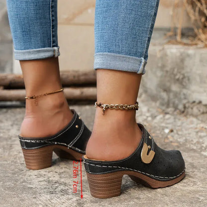 Sandale Orthopédique Femme avec Talon Compensé - 38