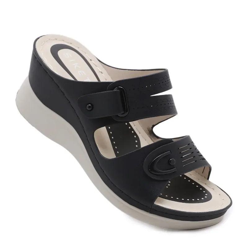 Sandale Orthopédique Femme Confortable Style Rétro Confort Orthopédique
