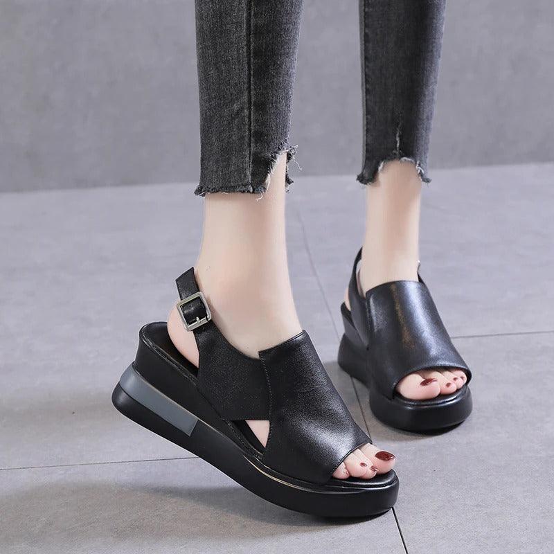 Sandales orthopédique femme Sangle boucle Confort Orthopédique