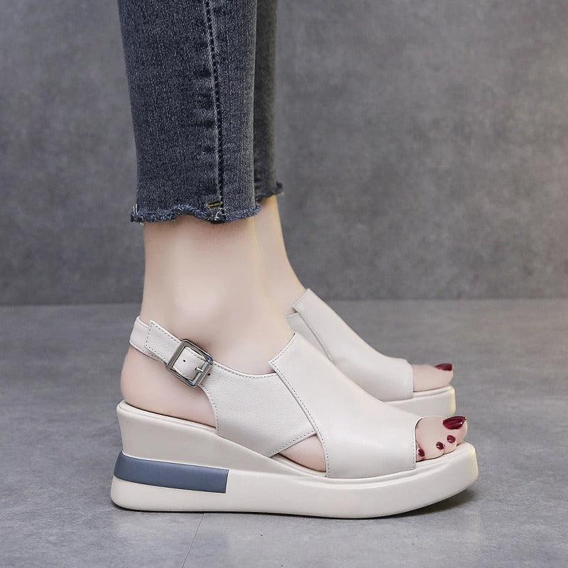 Sandales orthopédique femme Sangle boucle Confort Orthopédique