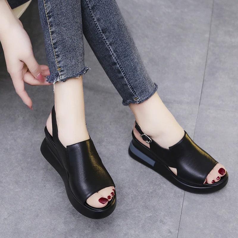 Sandales orthopédiques femme Sangle boucle - Confort Orthopédique