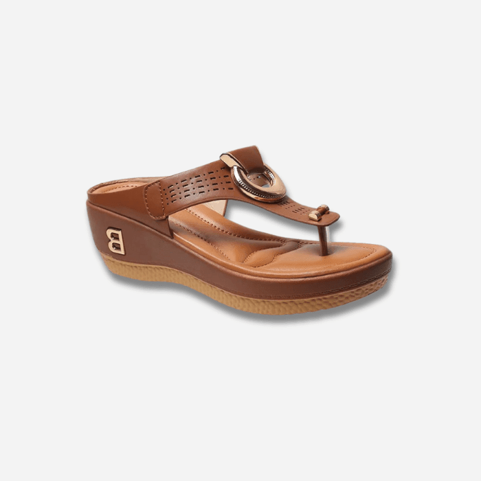 SANDALES ORTHOPÉDIQUES COMPENSÉES CONFORTABLES POUR FEMME - Confort Orthopédique