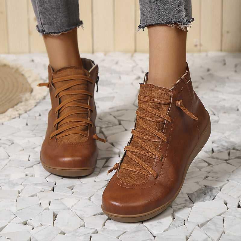 Chaussures à cheville Orthopédiques et rétro pour femmes - Meva - Confort Orthopédique