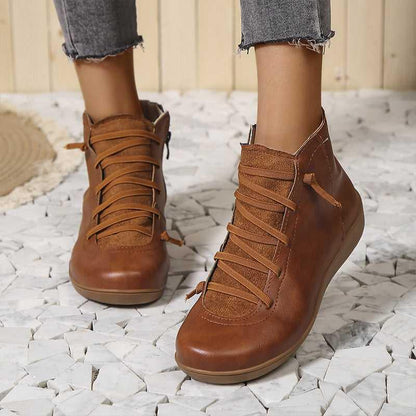 Chaussures à cheville Orthopédiques et rétro pour femmes - Meva - Confort Orthopédique