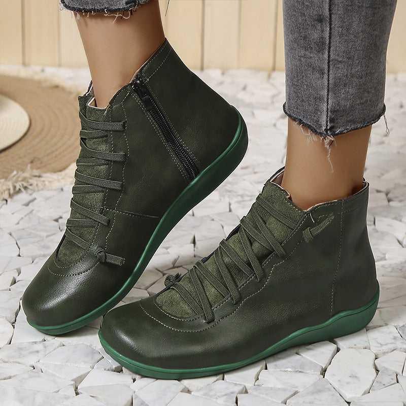 Chaussures à cheville Orthopédiques et rétro pour femmes - Meva - Confort Orthopédique