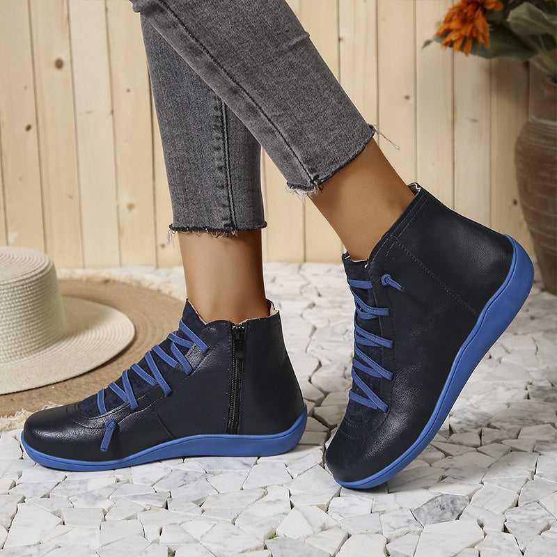 Chaussures à cheville Orthopédiques et rétro pour femmes - Meva - Confort Orthopédique