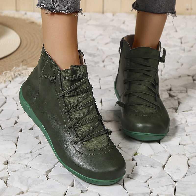Chaussures à cheville Orthopédiques et rétro pour femmes - Meva - Confort Orthopédique