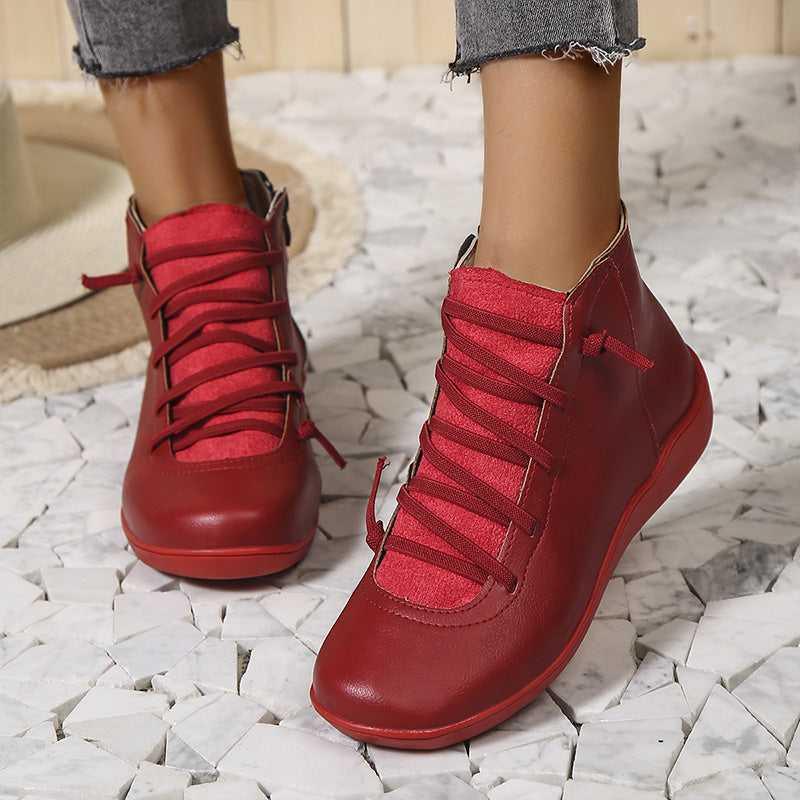 Chaussures à cheville Orthopédiques et rétro pour femmes - Meva - Confort Orthopédique