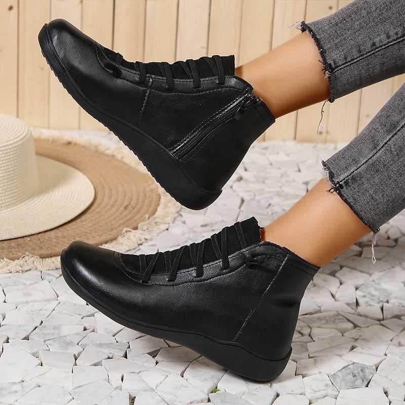 Chaussures à cheville Orthopédiques et rétro pour femmes - Meva - Confort Orthopédique