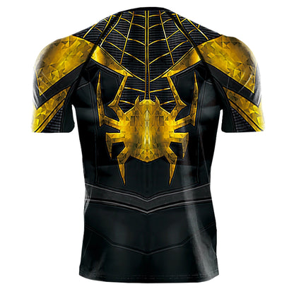 T shirt spiderman compression - S / Jaune