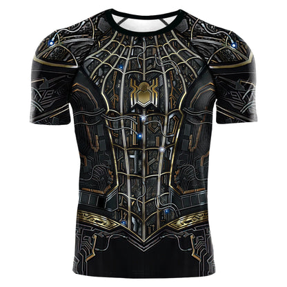 T shirt spiderman compression - S / Noir