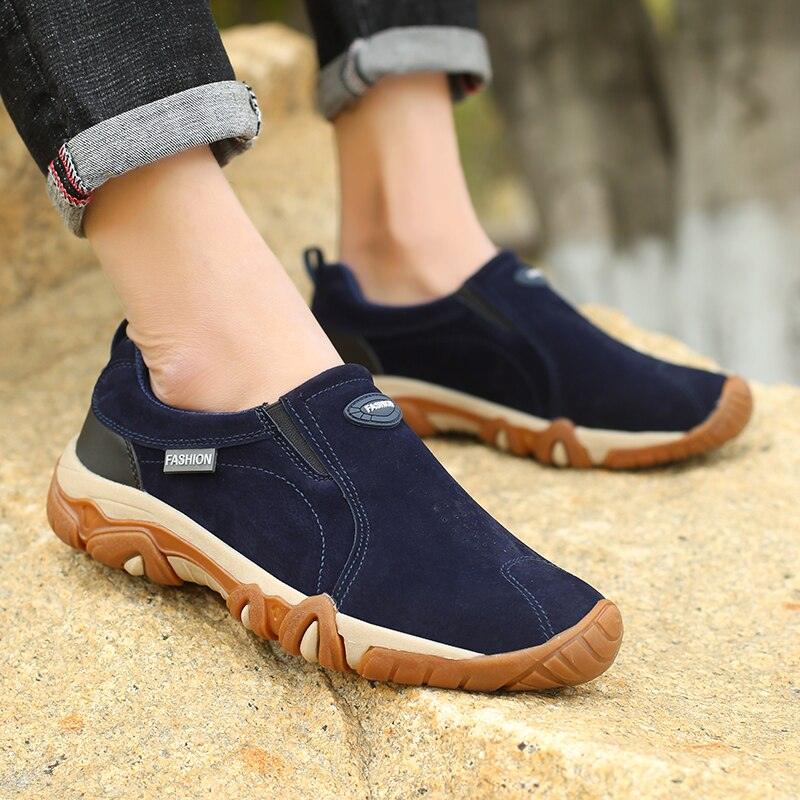 Chaussures de marche antidérapantes pour hommes Confort Orthopédique