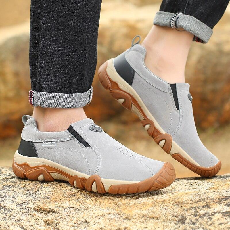 Chaussures de marche antidérapantes pour hommes Confort Orthopédique