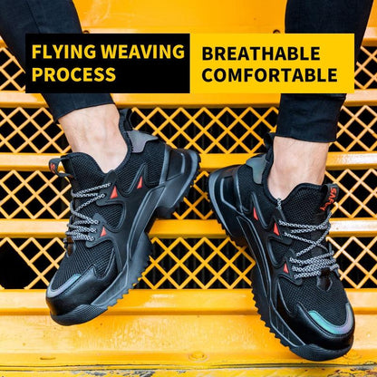 Chaussures de sécurité à bout en acier, respirantes, légères et indestructibles pour hommes - Safety Confort Orthopédique