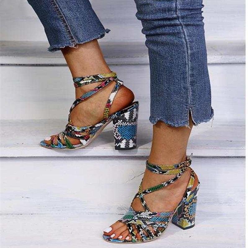 Sandales à talons confortable Confort Orthopédique