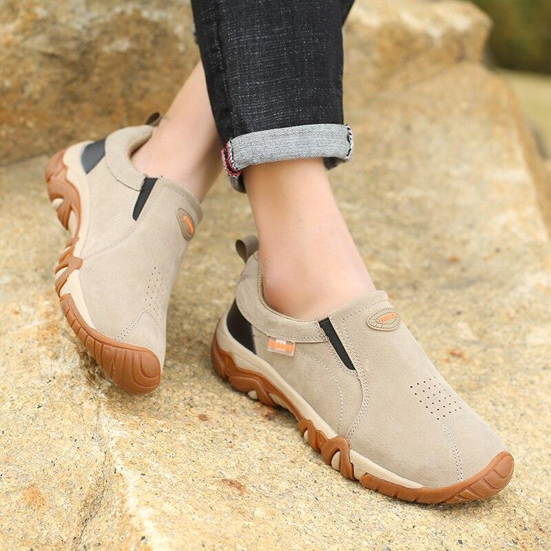 Chaussures de marche antidérapantes pour hommes Confort Orthopédique